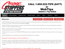 Tablet Screenshot of crimestoppersinlandnorthwest.org